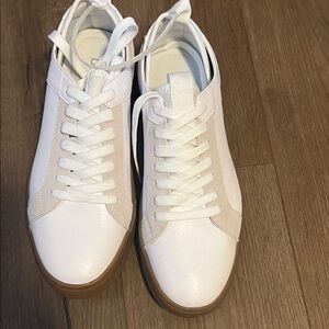 Bar III White and Beige Sneakers